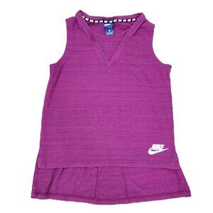 Nike Sportswear Advance 15 Tank Top Shirt Womens Small Purple V-neck